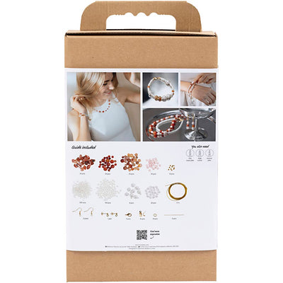 Creativ company https: www.cchobby.nl hobbyset-sieraden-beige-burnt-orange-wit-parelmoer-1-doos
