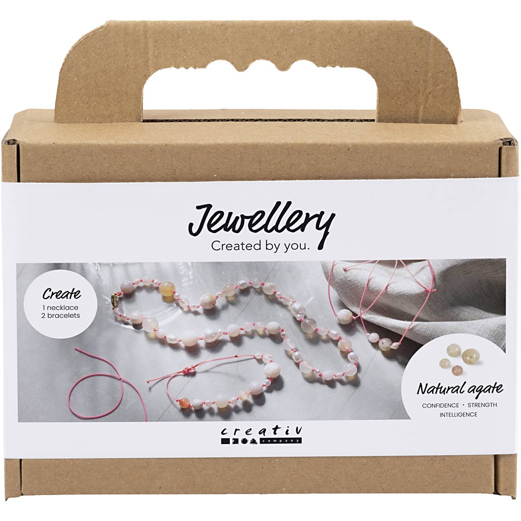 Creativ company http: www.cchobby.nl mini-hobbyset-sieraden-halskettingen-en-armband-roze-1-doos