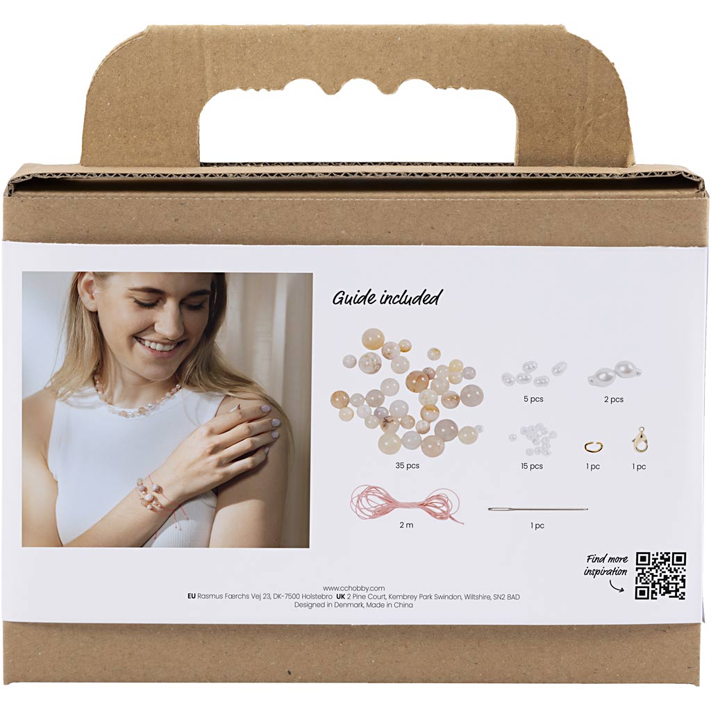Creativ company http: www.cchobby.nl mini-hobbyset-sieraden-halskettingen-en-armband-roze-1-doos
