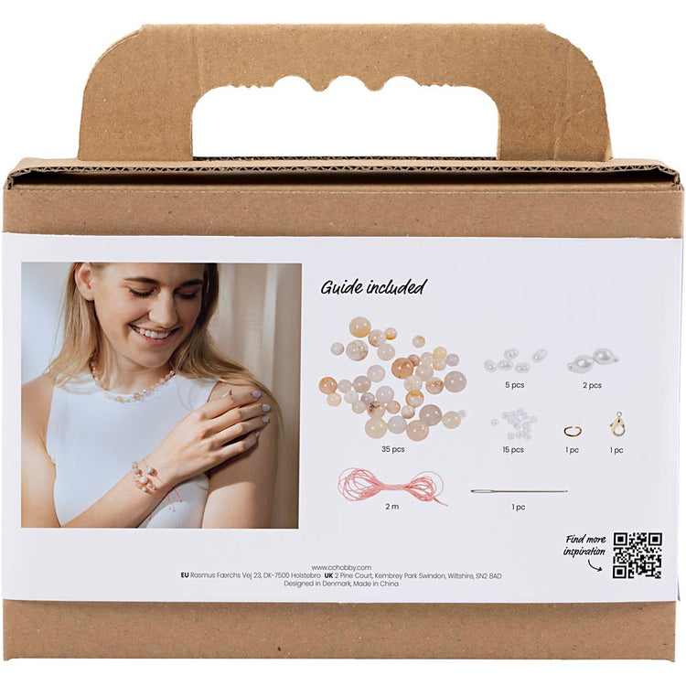 Creativ company http: www.cchobby.nl mini-hobbyset-sieraden-halskettingen-en-armband-roze-1-doos