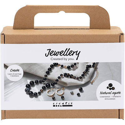Creativ company http: www.cchobby.nl mini-hobbyset-sieraden-halsketting-en-oorbellen-zwart-wit-1-doos