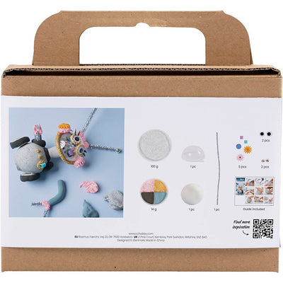 Creativ company https: www.cchobby.nl mini-hobbyset-boetseren-robot-grijs-roze-1-doos