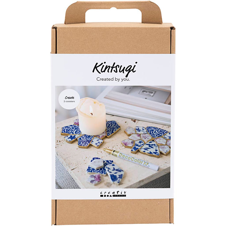 Creativ company https: www.cchobby.nl hobbyset-kintsugi-onderzetter-blauw-goud-lichtrood-wit-1-doos