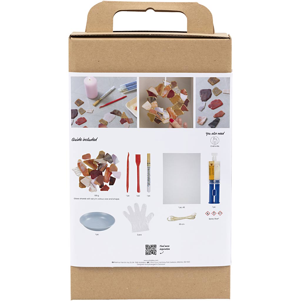 Creativ company http: www.cchobby.nl hobbyset-kintsugi-hangende-decoraties-diverse-kleuren-1-doos