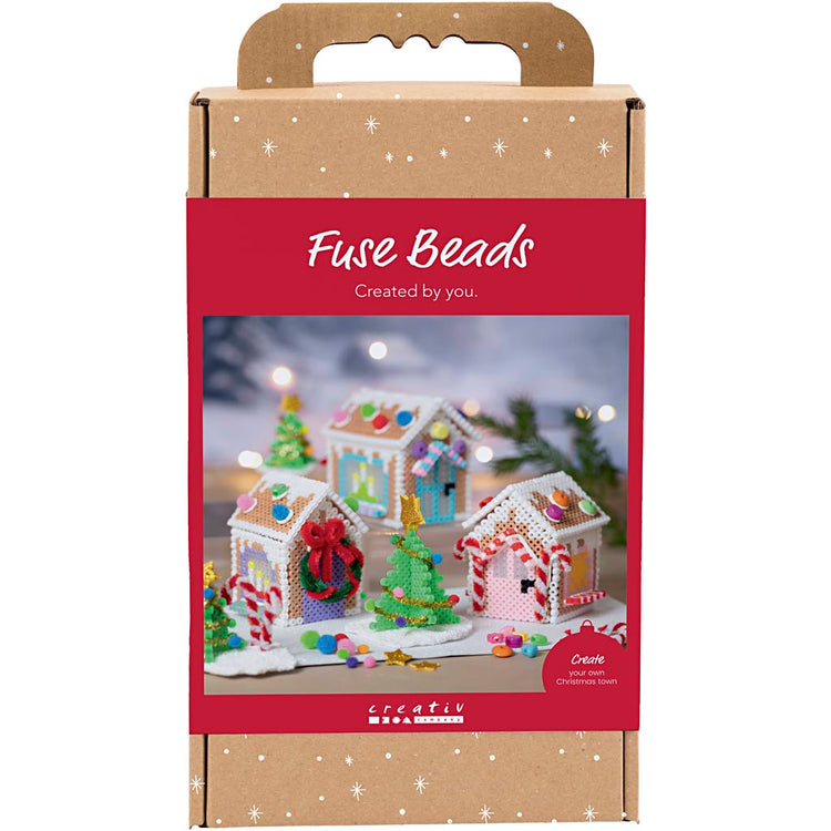 Creativ company hobbyset strijkkralen kersthuisje