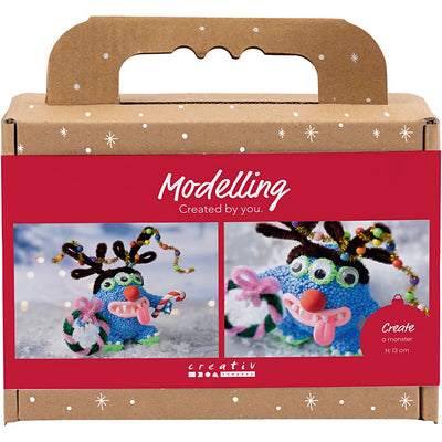 Creativ company mini hobbyset boetseren rendiermonster