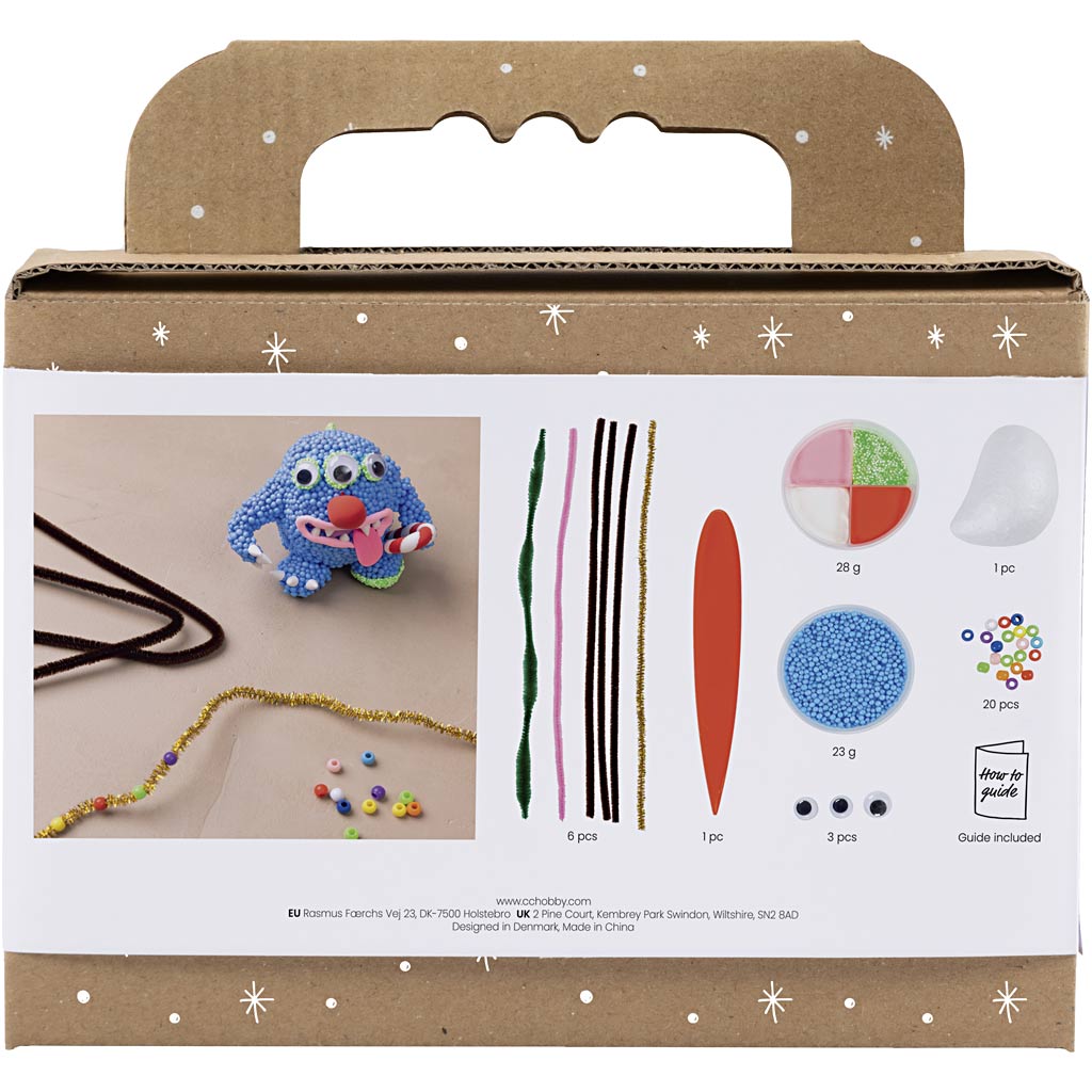 Creativ company http: www.cchobby.nl mini-hobbyset-boetseren-rendiermonster-diverse-kleuren-1-doos