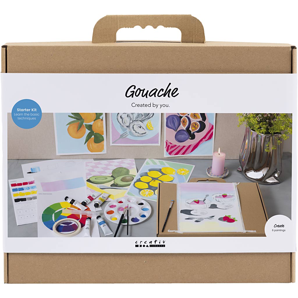 Creativ company starter hobbyset gouache schilderijen