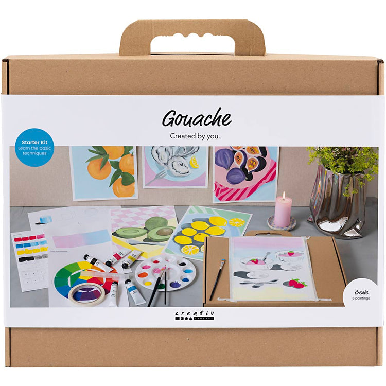 Creativ company https: www.cchobby.nl starter-hobbyset-gouache-schilderijen-diverse-kleuren-1-doos