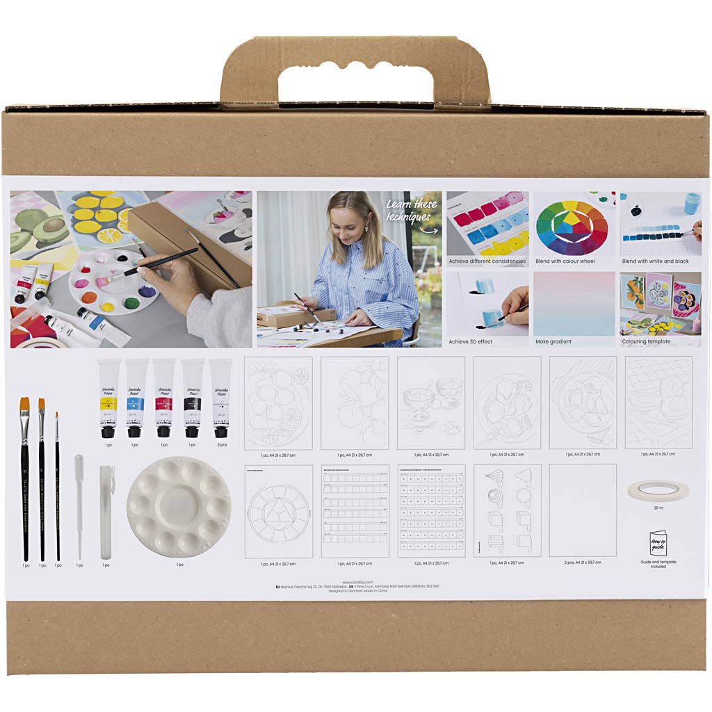 Creativ company starter hobbyset gouache schilderijen