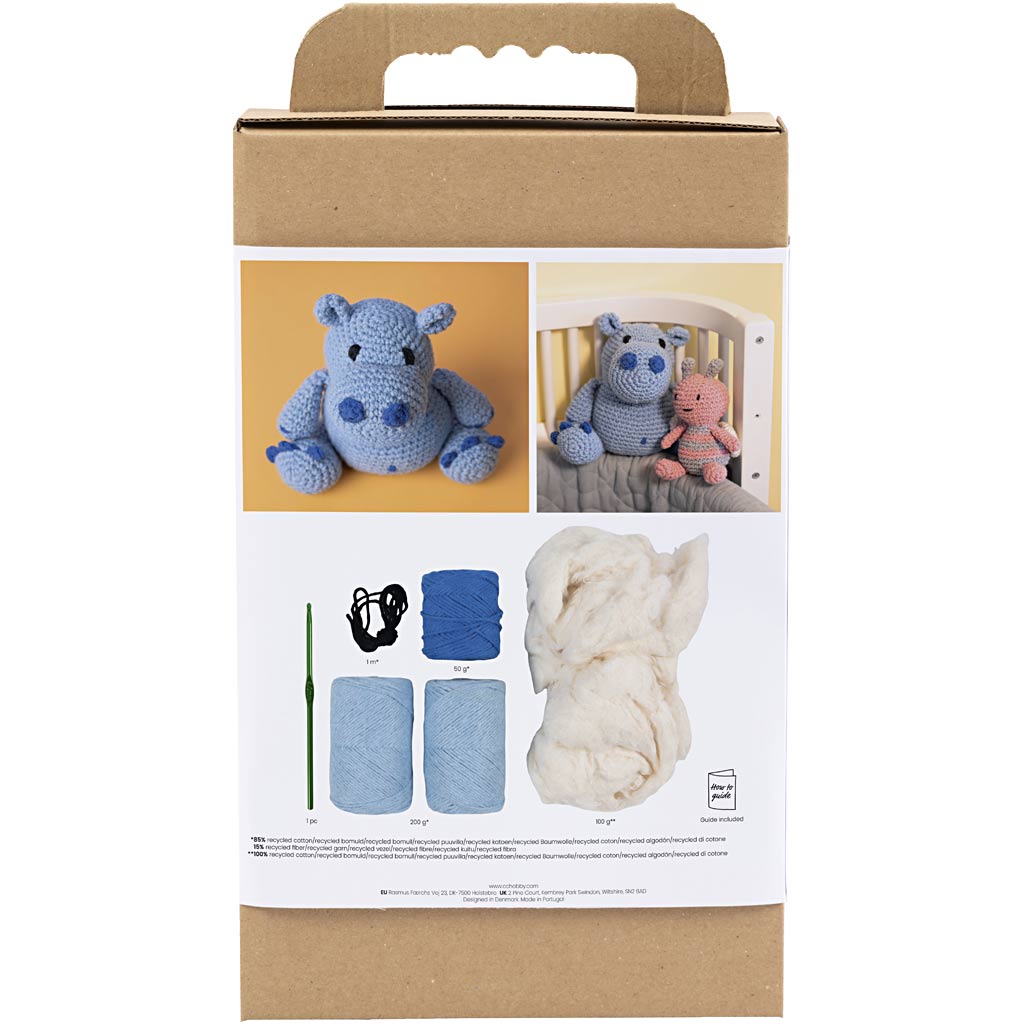 Creativ company hobbyset amigurumi nijlpaard