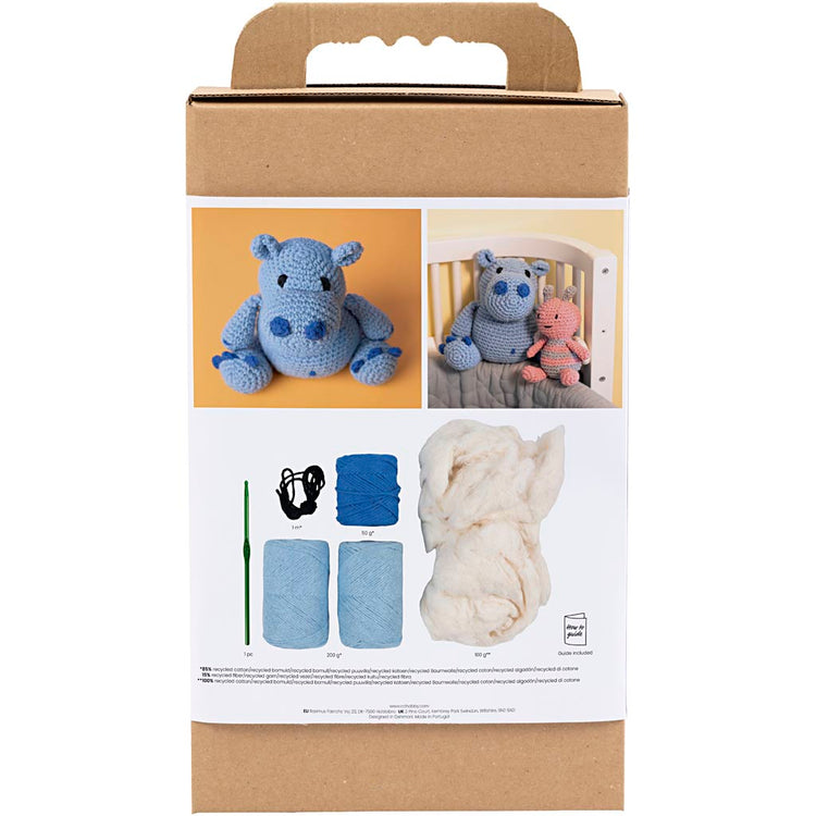 Creativ company http: www.cchobby.nl hobbyset-amigurumi-nijlpaard-blauw-lichtblauw-1-doos