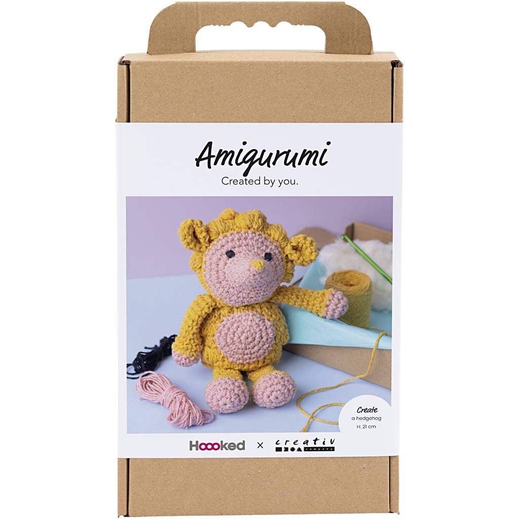 Creativ company http: www.cchobby.nl hobbyset-amigurumi-egel-lichtroze-warm-geel-1-doos