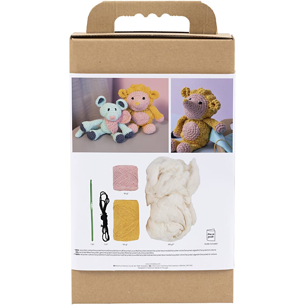 Creativ company http: www.cchobby.nl hobbyset-amigurumi-egel-lichtroze-warm-geel-1-doos