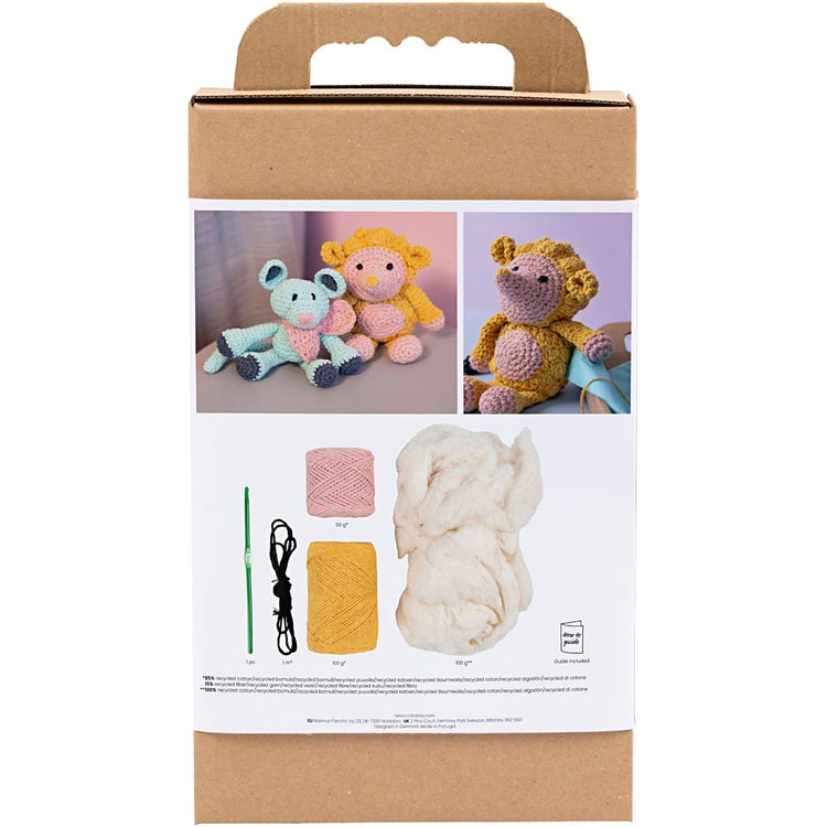Creativ company http: www.cchobby.nl hobbyset-amigurumi-egel-lichtroze-warm-geel-1-doos
