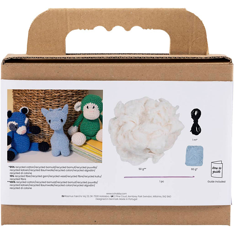 Creativ company https: www.cchobby.nl hobbyset-amigurumi-giraf-lichtblauw-1-doos