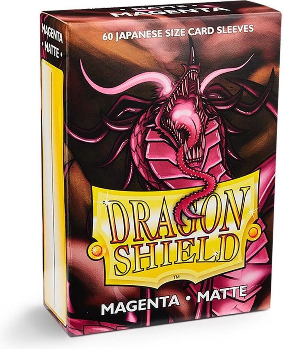 Dragon shield card sleeves: japanese matte magenta (59x86mm) - 60 stuks