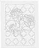 Creativ company schildercanvas met print rozen 24x30 cm