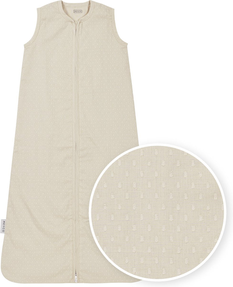 Meyco baby plume baby zomerslaapzak - soft sand - 110cm - 0.5 tog