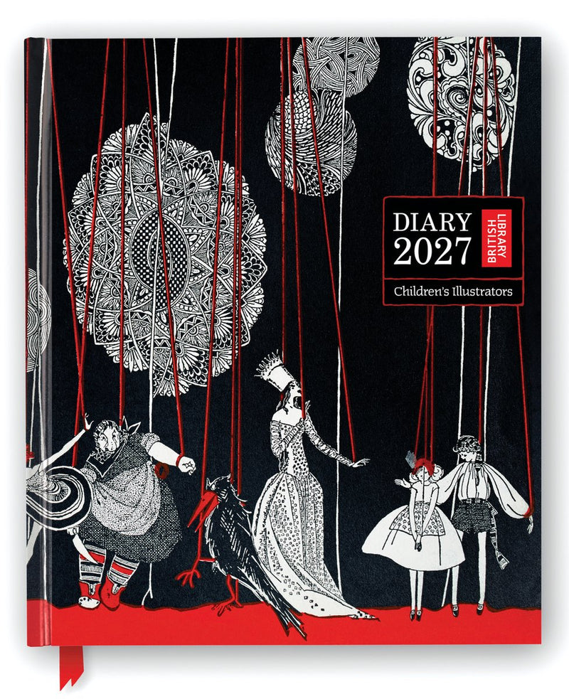 British library: children's illustrators 2027 desk diary planner - week to view, illustrated throughout