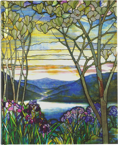 Peter pauper oversize notitieboek - tiffany window - 18x23 cm
