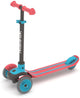 Chillafish kinderstep 3 jaar met drie wielen - rood blauw - lichtgewicht step met afneembaar stuur en voetrem - aanpasbaar in hoogte - leun-om-te-sturen - extra grip handgrepen - model scotti
