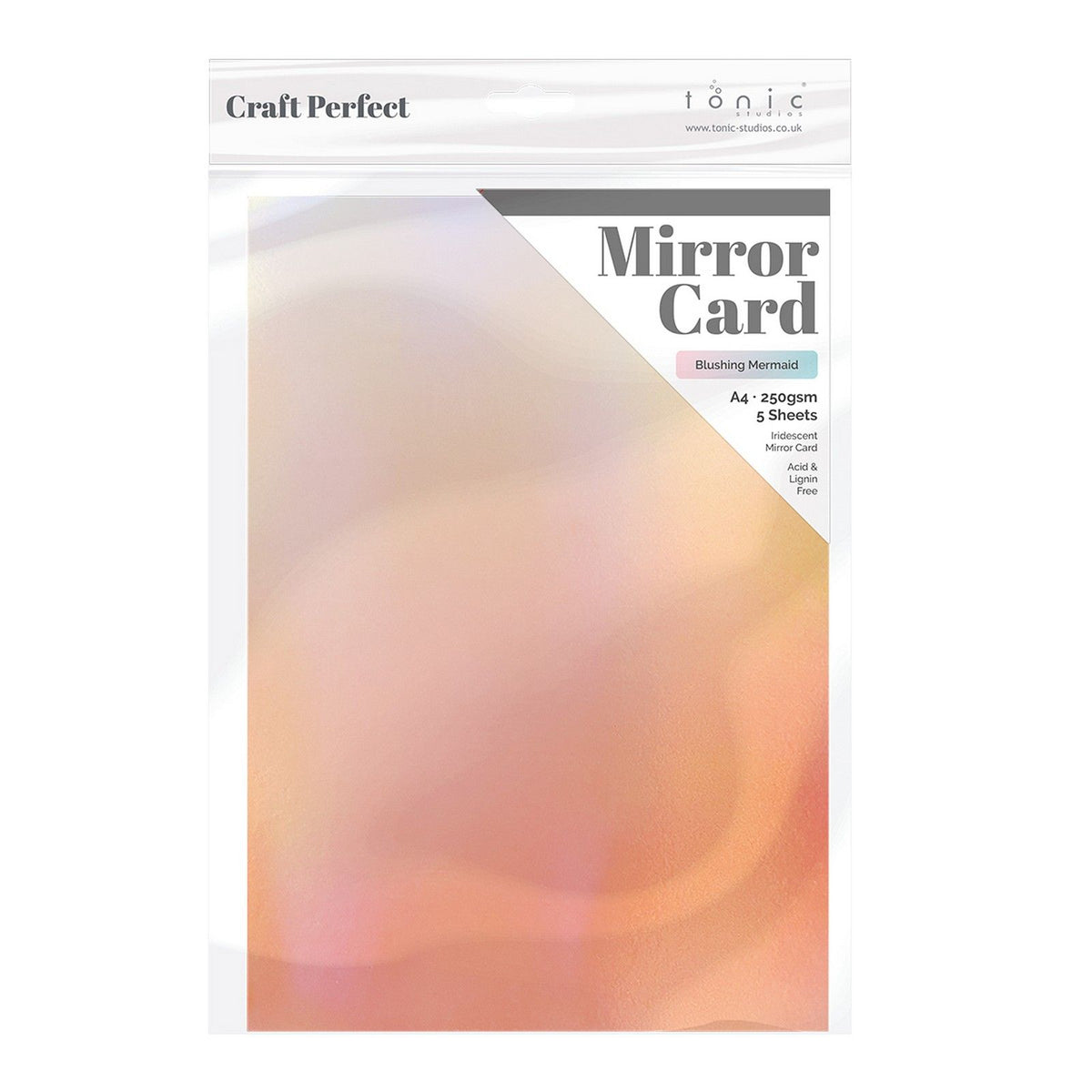 Craft perfect by tonic studios craft perfect • mirror card iridescent 250g angel fire 5pcs