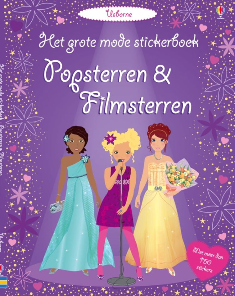 Grote mode stickerboek: popsterren