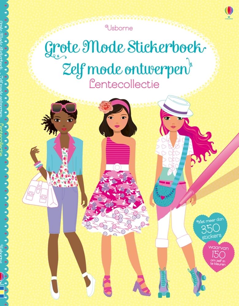 Grote mode stickerboek: lentecollectie