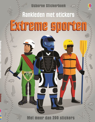 Aankleden met stickers: extreme sporten.