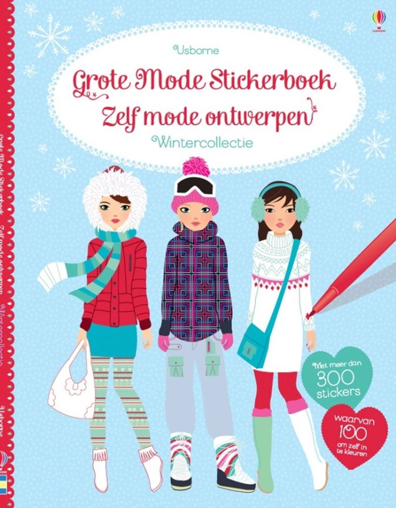 Grote mode stickerboek: wintercollec