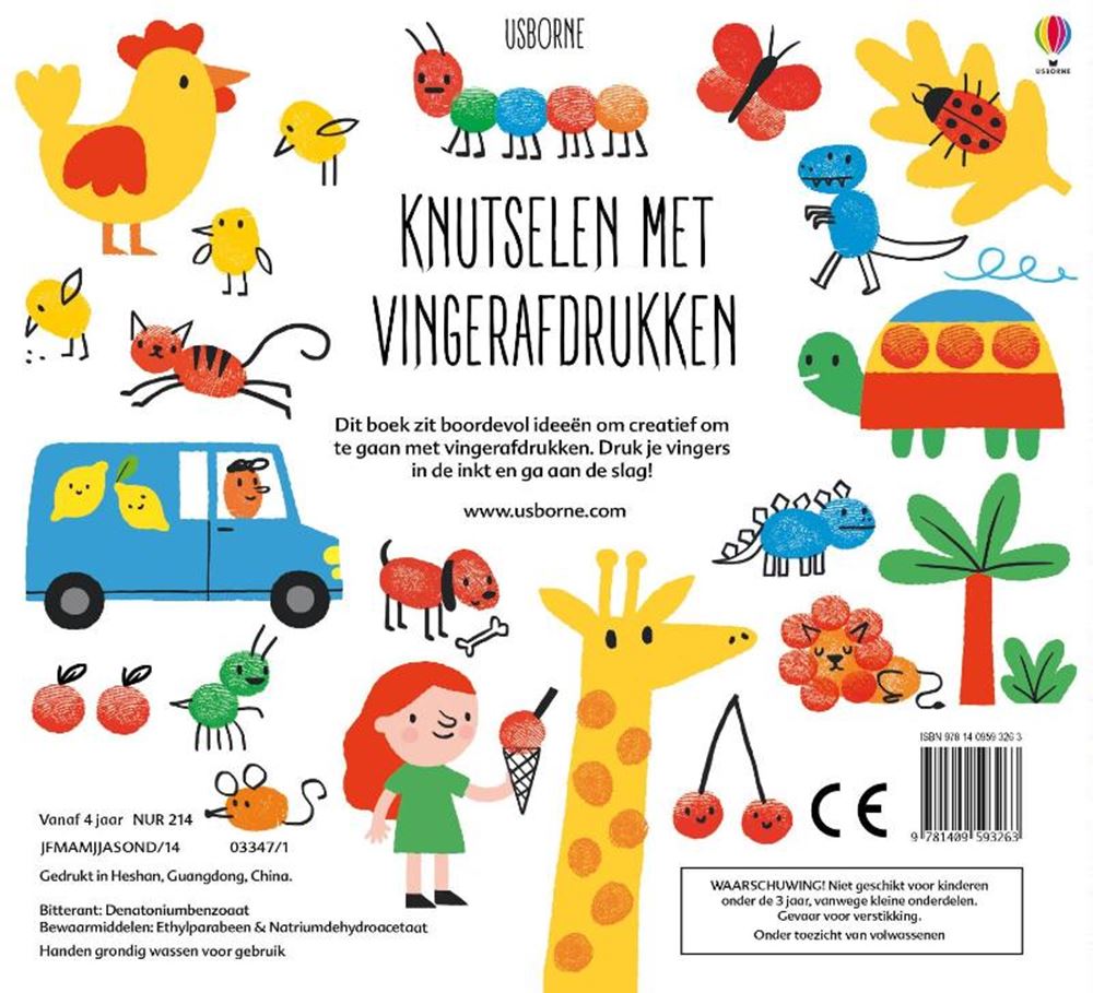 Wpg uitgevers stempelen met vingerafdrukken. 4+