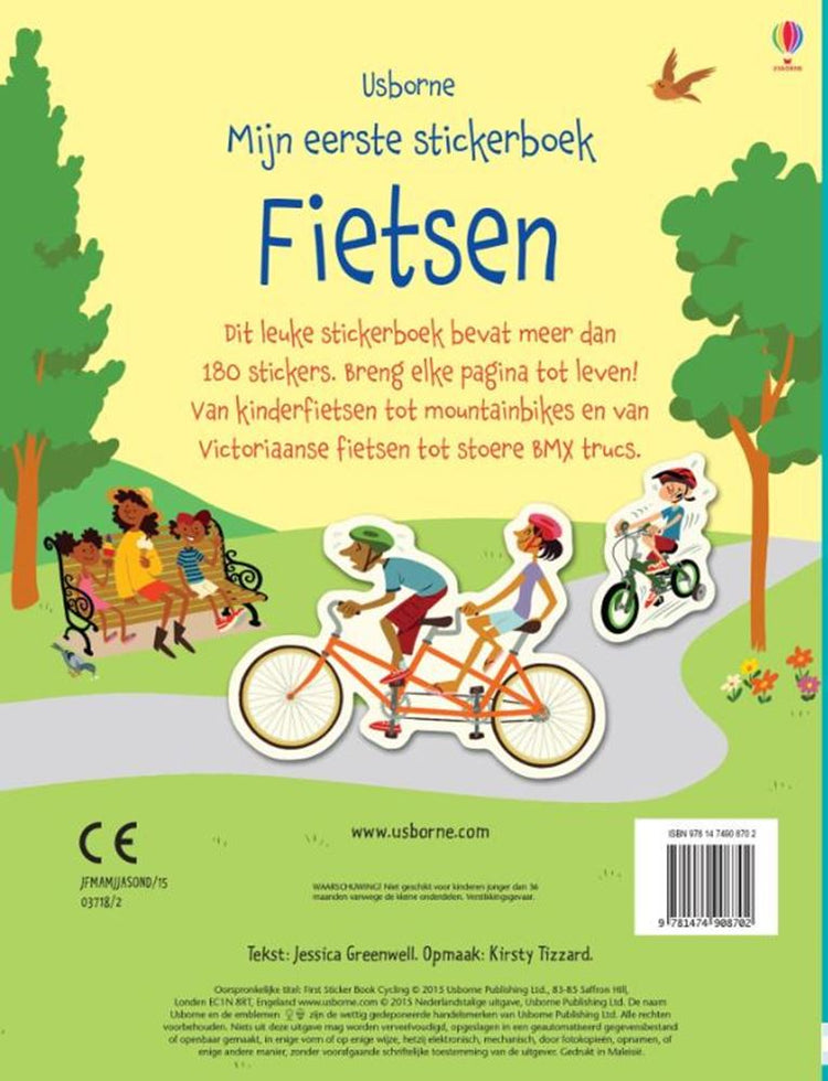 Mijn eerste stickerboek: fietsen. 3+
