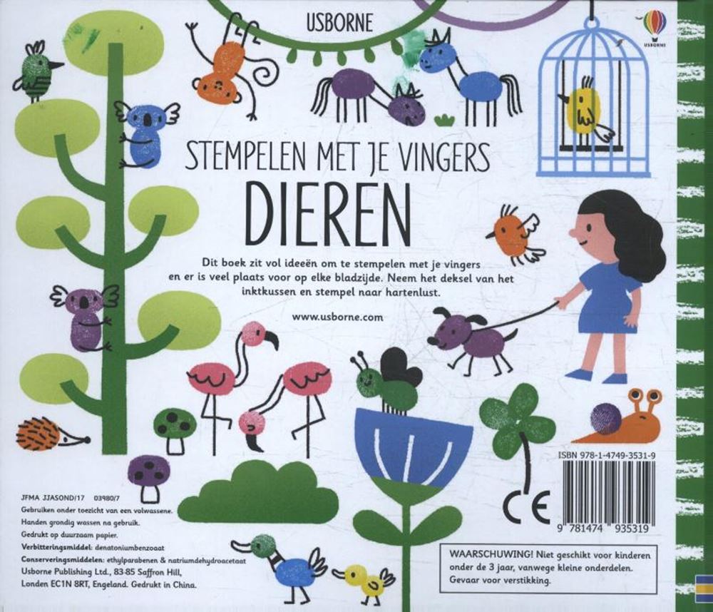 Wpg uitgevers stempelen met je vingers: dieren. 4+
