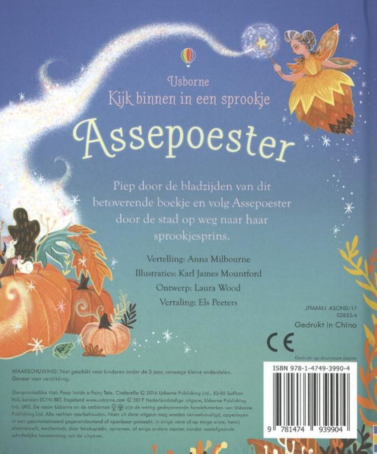 Kijk binnen sprookje: assepoester. 3+
