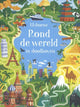Merkloos sans marque rond de wereld in doolhoven. 5+