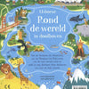 Merkloos sans marque rond de wereld in doolhoven. 5+