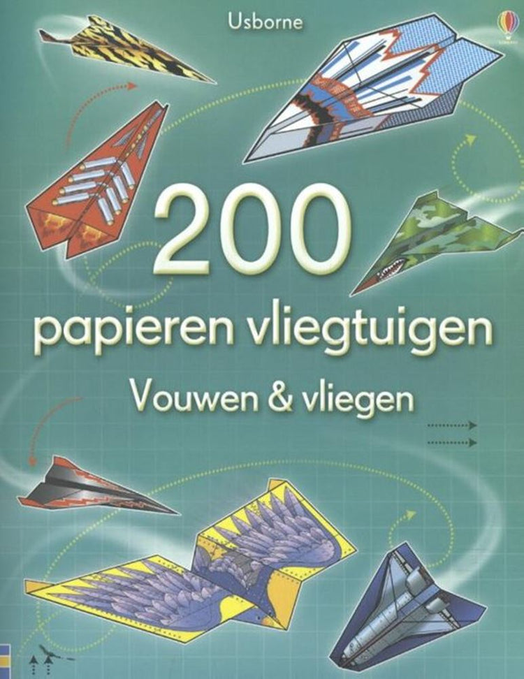 200 papieren vliegtuigen. 6+