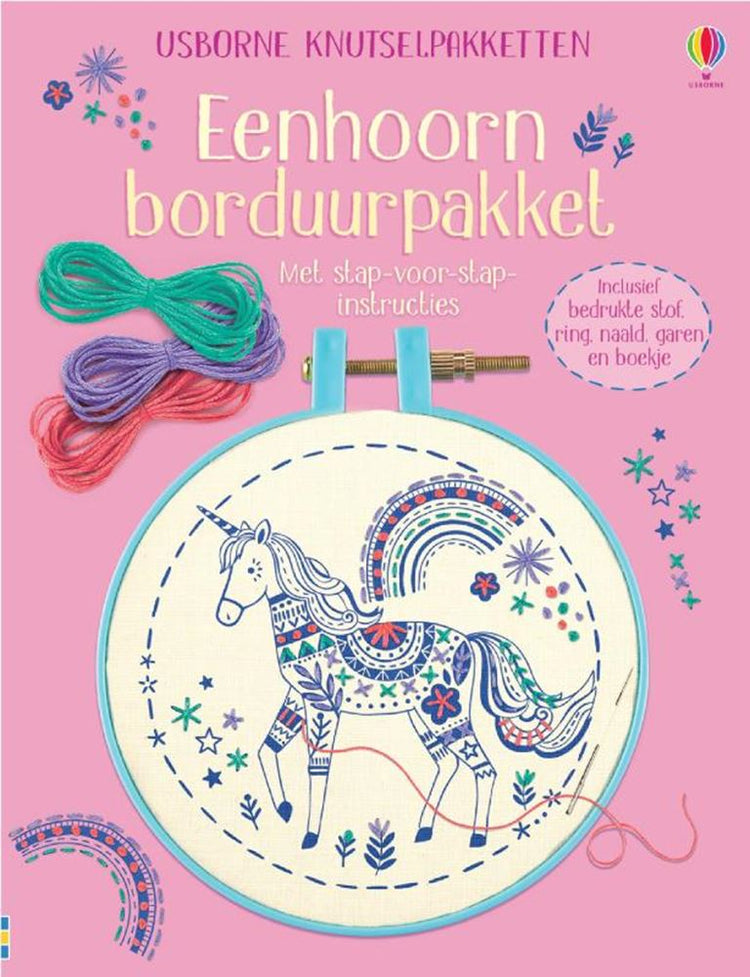 Eenhoorn borduurpakket. 7+