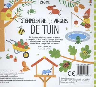 Wpg uitgevers stempelen met je vingers. de tuin. 4+