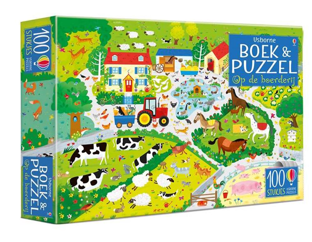 Usborne op de boerderij boek puzzel