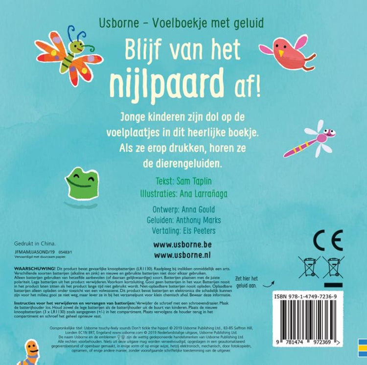 Geluidenboek: blijf van het nijlpaard af