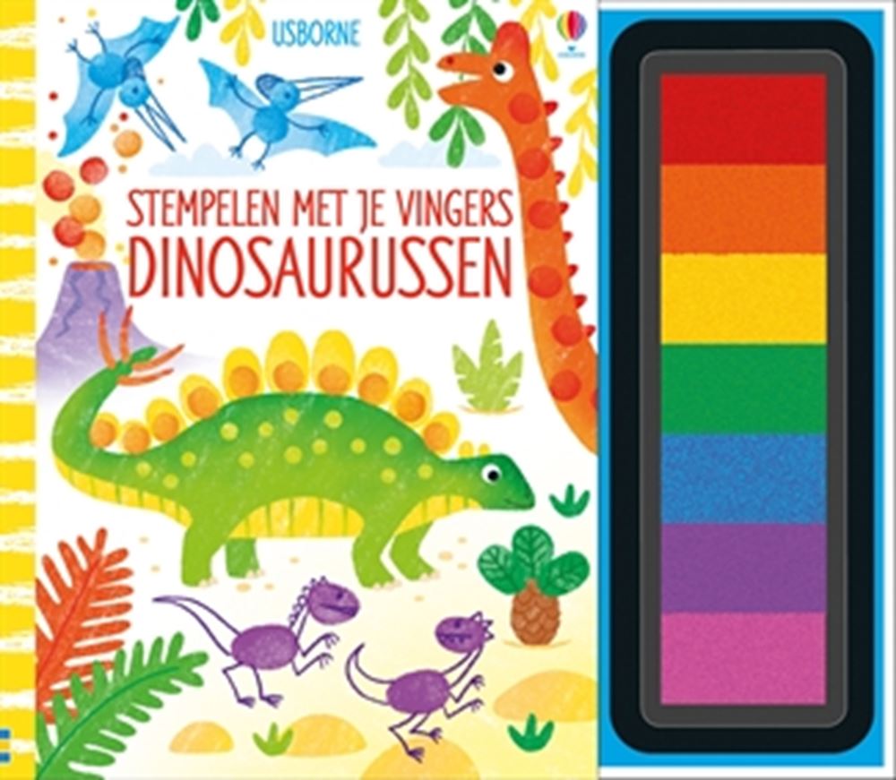 Wpg uitgevers stempelen met je vingers - dinosaurussen