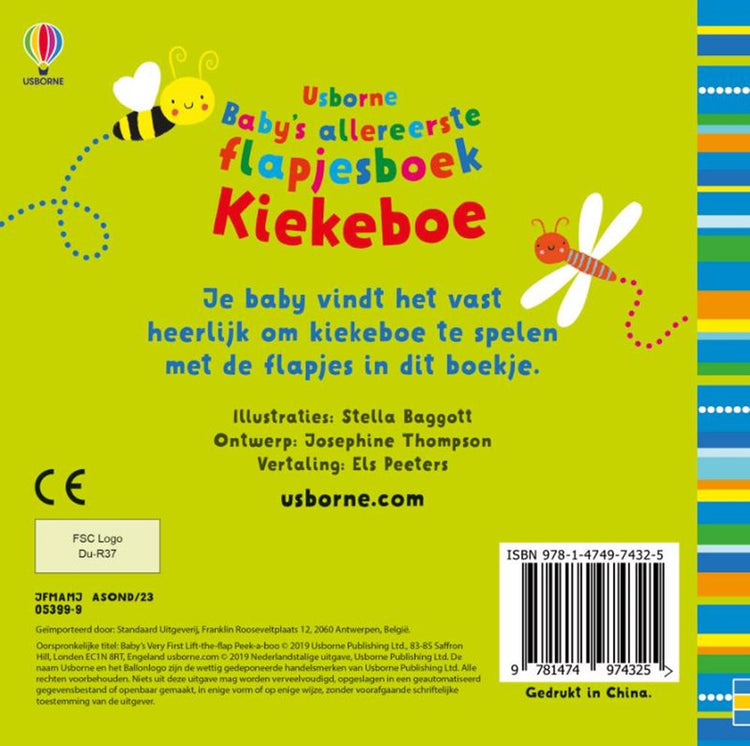 Baby's speel en voelboekje, kiekeboe