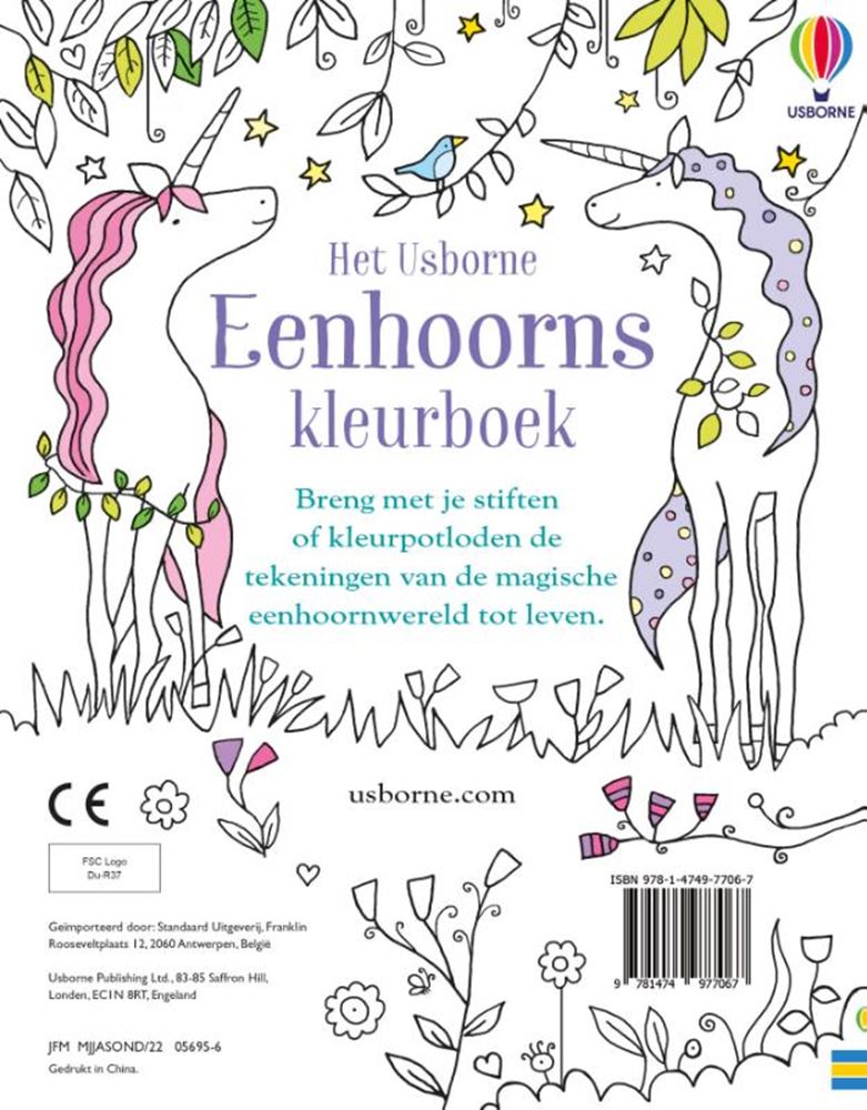 Centraal boekhuis eenhoorns kleurboek