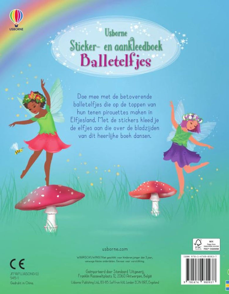 Sticker en aankleedboekje balletelfjes.