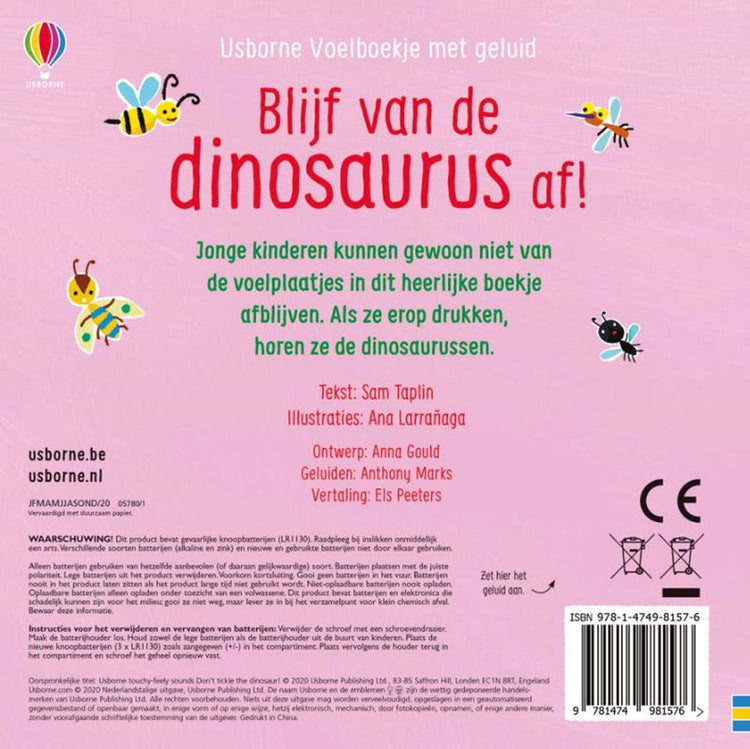 Geluidenboek: blijf van de dinosaurus af