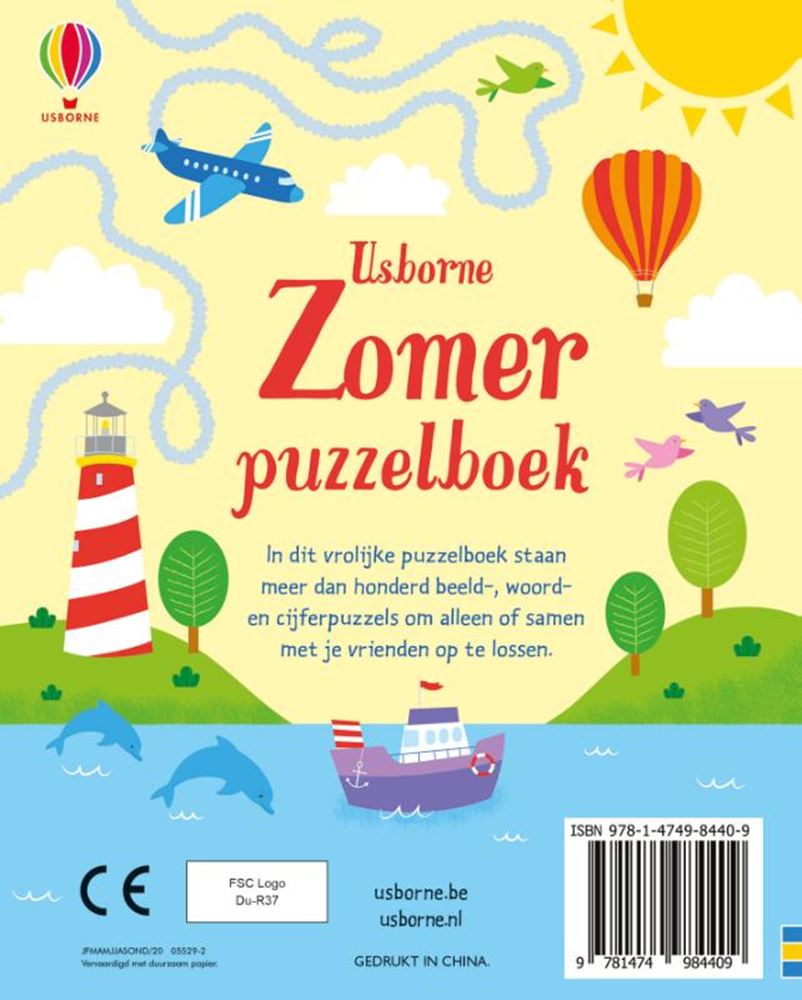 Nl - usborne zomerpuzzelboek. 6+