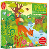 Boek met 3 puzzels, dieren in het bos 3+