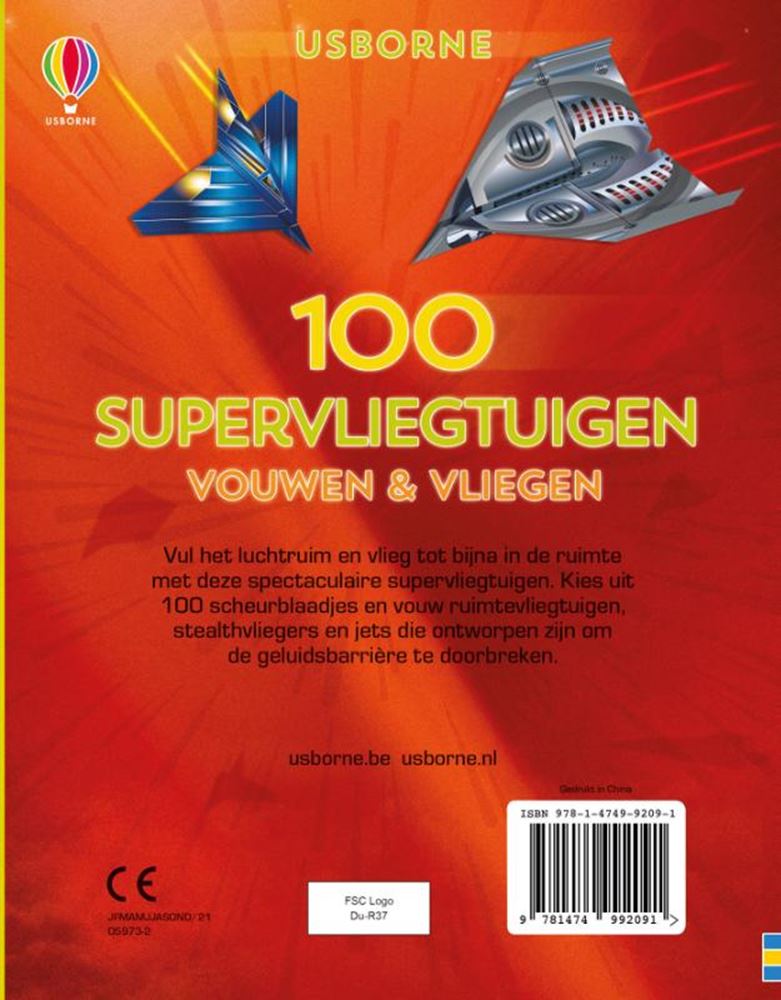 Wpg uitgevers 100 supervliegtuigen vouwen en vliegen.